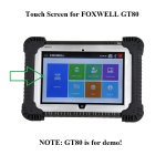Touch Screen Digitizer Replacement for FOXWELL GT80 Scan Tool